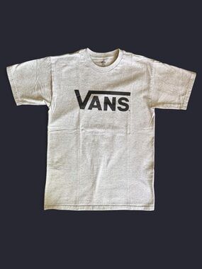 Vans Classic Logo Graphic Tee Heather Gray NWOT Small